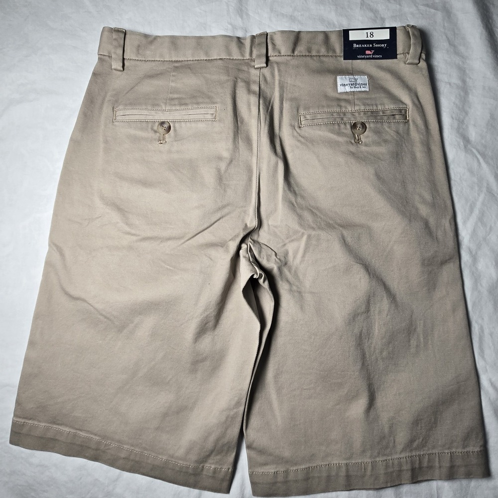 NWT Vineyard Vines Breaker Shorts Boys Size 18 Khaki - Picture 6 of 9
